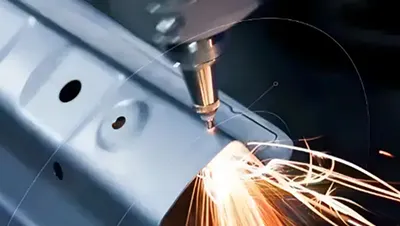 프레스 가공된 본체와 커버 부품